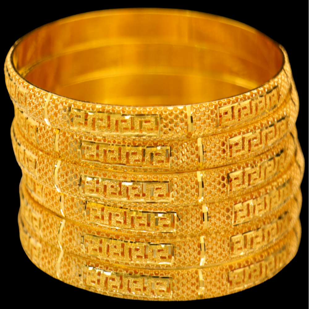 21K Gold Bangle Set (L)